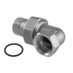 ХОЛЕНДЪР ЪГЛОВ МЖ 11/4"и уплътнение, никелиран