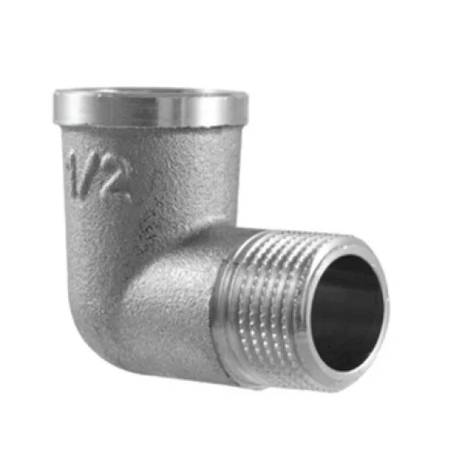 Месингово КОЛЯНО МЪЖКО ЖЕНСКО 1"Fх1"М никелирано (Коляно 1"Fx1"М, никелово покритие) на цени от 7.14 лв. само в dklux.com