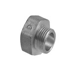 Месингова редукция МУФА-НИПЕЛ 1/2"х3/8" никелирана