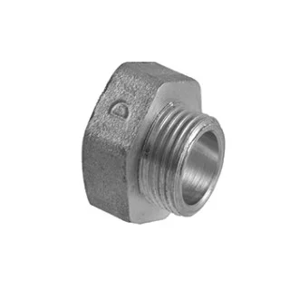 Месингова редукция МУФА-НИПЕЛ 1/2"х3/8" никелирана