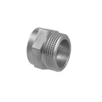 Месингова редукция НИПЕЛ-МУФА 1/2"х3/8" никелирана