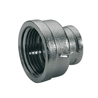 МУФА РЕДУКТИВНА 3/8"х1/4" никелиран месинг МУФА РЕДУКТИВНА 3/8"х1/4" никелиран месинг