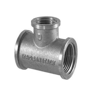 Месингов ТРОЙНИК ЖЕНСКИ 3/4"х1/2"х3/4" РЕДУКТИВЕН