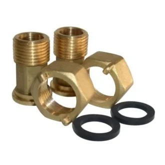 Холендри за водомер 3/4" Ж х 1/2" М - комплект